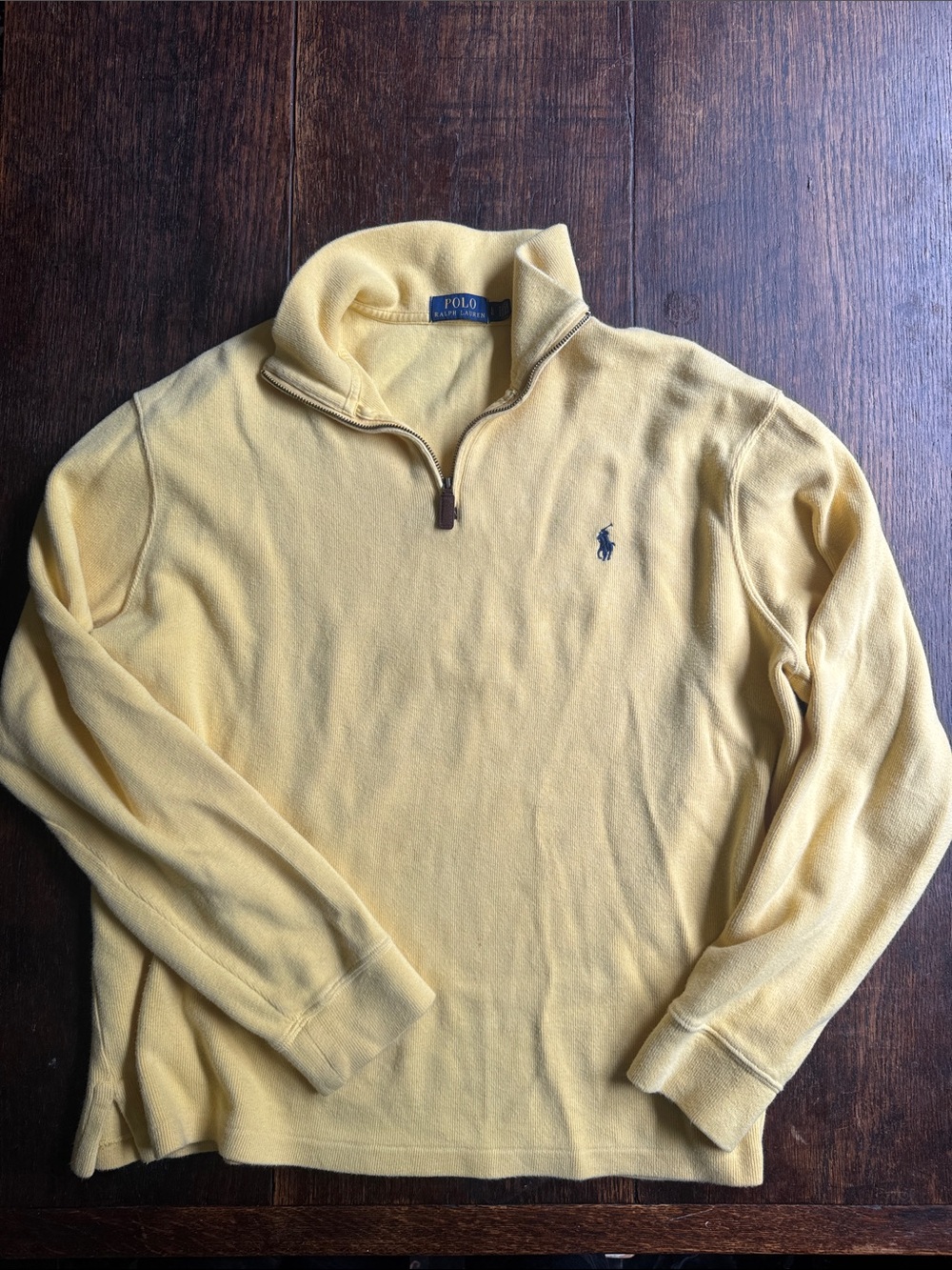 Polo Ralph Lauren Quarter-Zip Pullover in Light Yellow